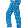 UNOseven Girls Printed Cotton Woven Fashion Pants - Blue