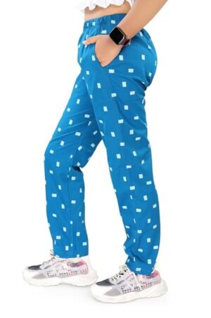 UNOseven Girls Printed Cotton Woven Fashion Pants