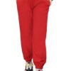 UNOseven Girls Stylish Basic Joggers - Red