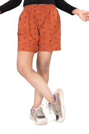 UNOseven Girls Printed Cotton Shorts
