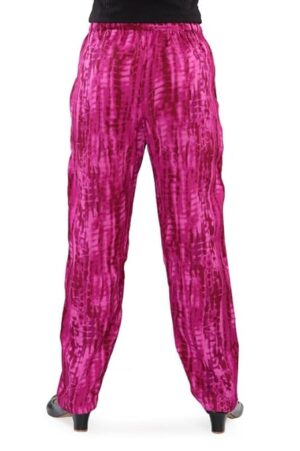 UNOseven Girls Printed Rayon Pyjama Fashion Pant - Purple, 9-10Y