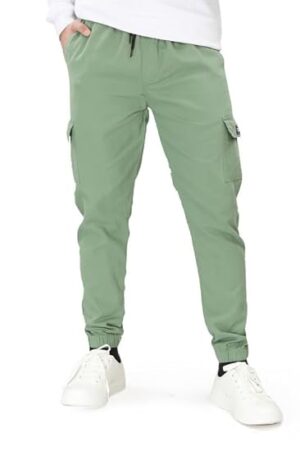 UNOseven Boys Cotton Cargo Jogger Pant - Slim Fit - Available from 7 Years to Size XL