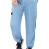 UNOseven Men's Denim Multi Pocket Cargo Jogger Pant - Ice Blue