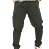 UNOseven Men's One Side Cargo Cotton Jogger Pant - Dark Green