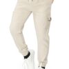 UNOseven Boys Multi Pocket Cargo Cotton Jogger Pant - Cream