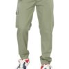 UNOseven Men's One Side Cargo Cotton Jogger Pant - Light Green