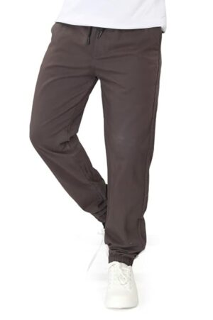 UNOseven Men's Basic Cotton Jogger Pant - Dark Grey, S