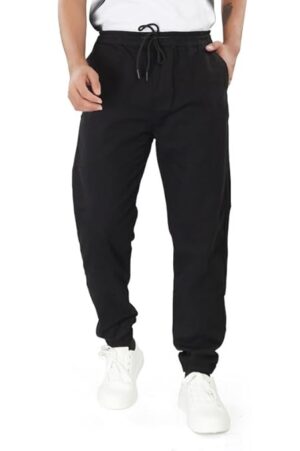 UNOseven Men's Basic Cotton Jogger Pant - Black, S