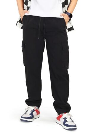 UNOseven Men's Cargo Cotton Pant - Black, S