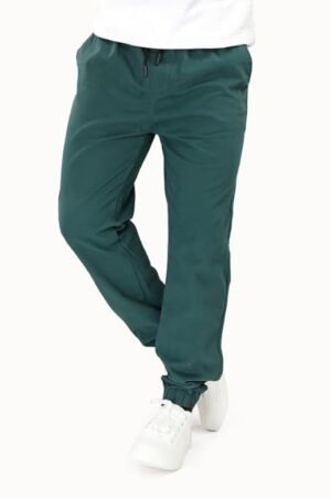 UNOseven Men's Basic Cotton Jogger Pant - Teal Green, S