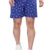 UNOseven Boys Cotton Printed Shorts - Blue