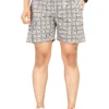 UNOseven Boys Cotton Printed Shorts - Grey