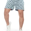 UNOseven Boys Cotton Printed Shorts - Light Grey